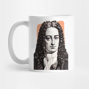 German Polymath Gottfried Wilhelm Leibniz illustration Mug